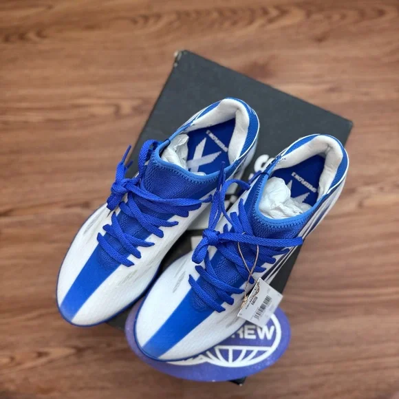 Adidas X Speedflow.3 TF Turf Soccer Cleats Blue White GW7509 Men’s 7.5/UK 7 NEW - Picture 5 of 13